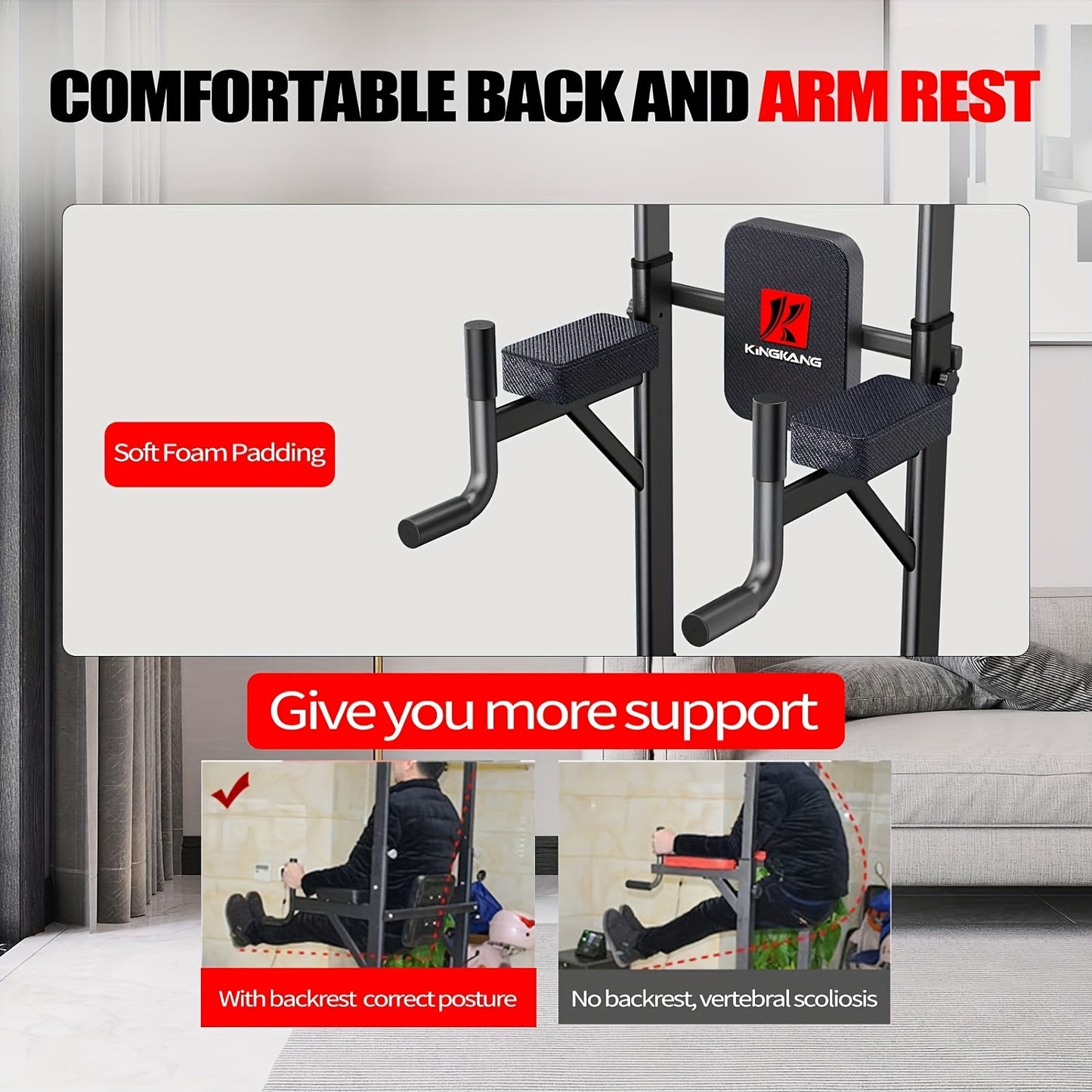Multifunctional Pull-up Bar, For Strength Training