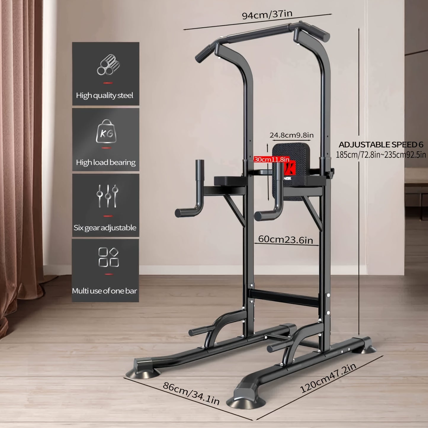Multifunctional Pull-up Bar, For Strength Training