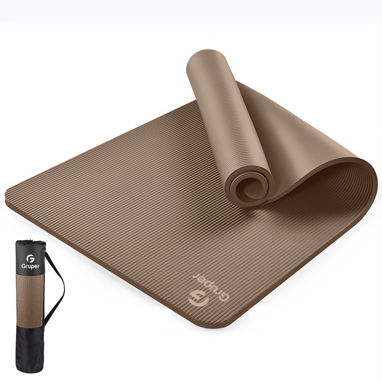 Thick Yoga Mat Non Slip, Large Size 72" L X 32" W X 0.6" TH, With Carrying Strap and Bag