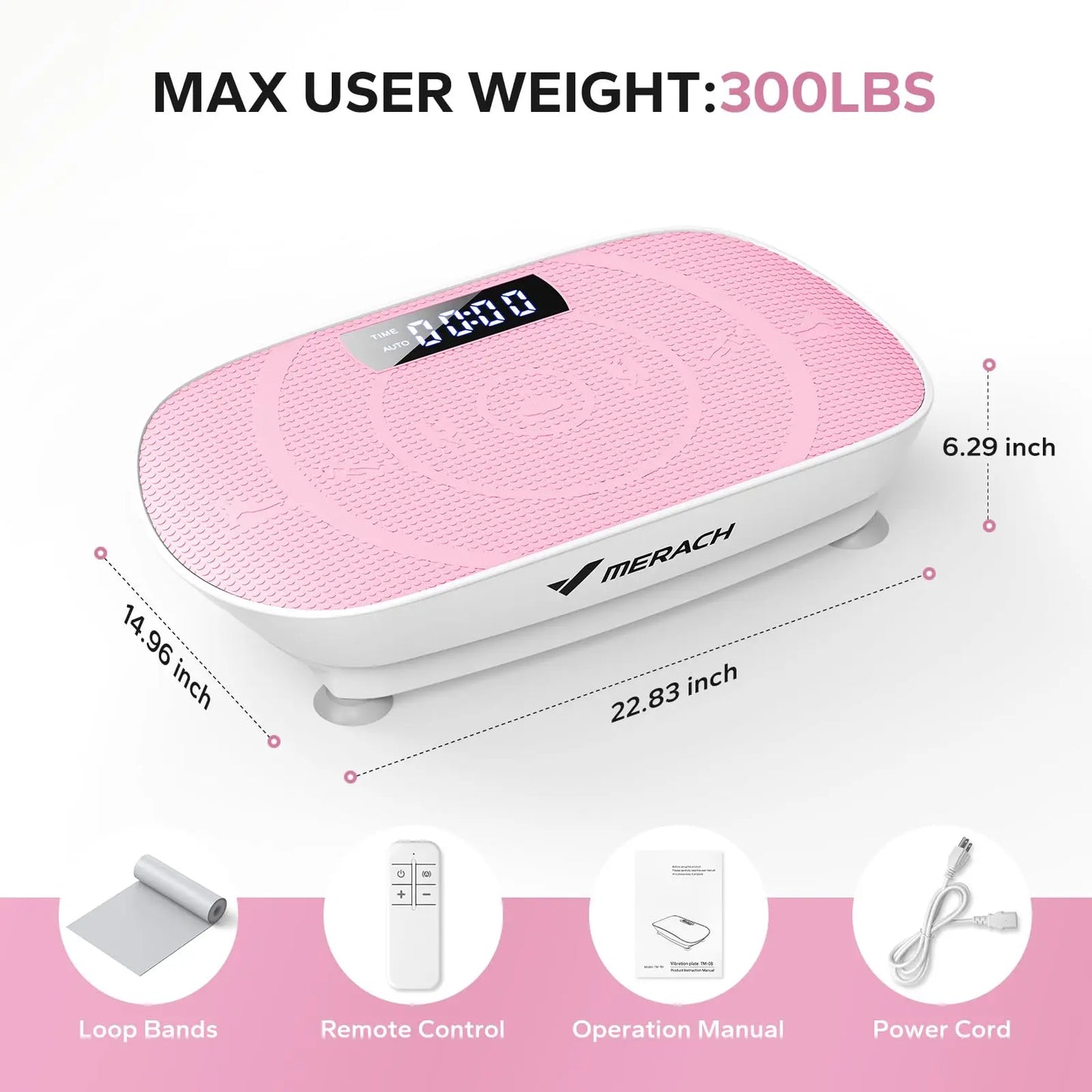 Lordson Vibration Plate Exercise for Whole Body Workout Vibrate Fitness weight loss-shaping