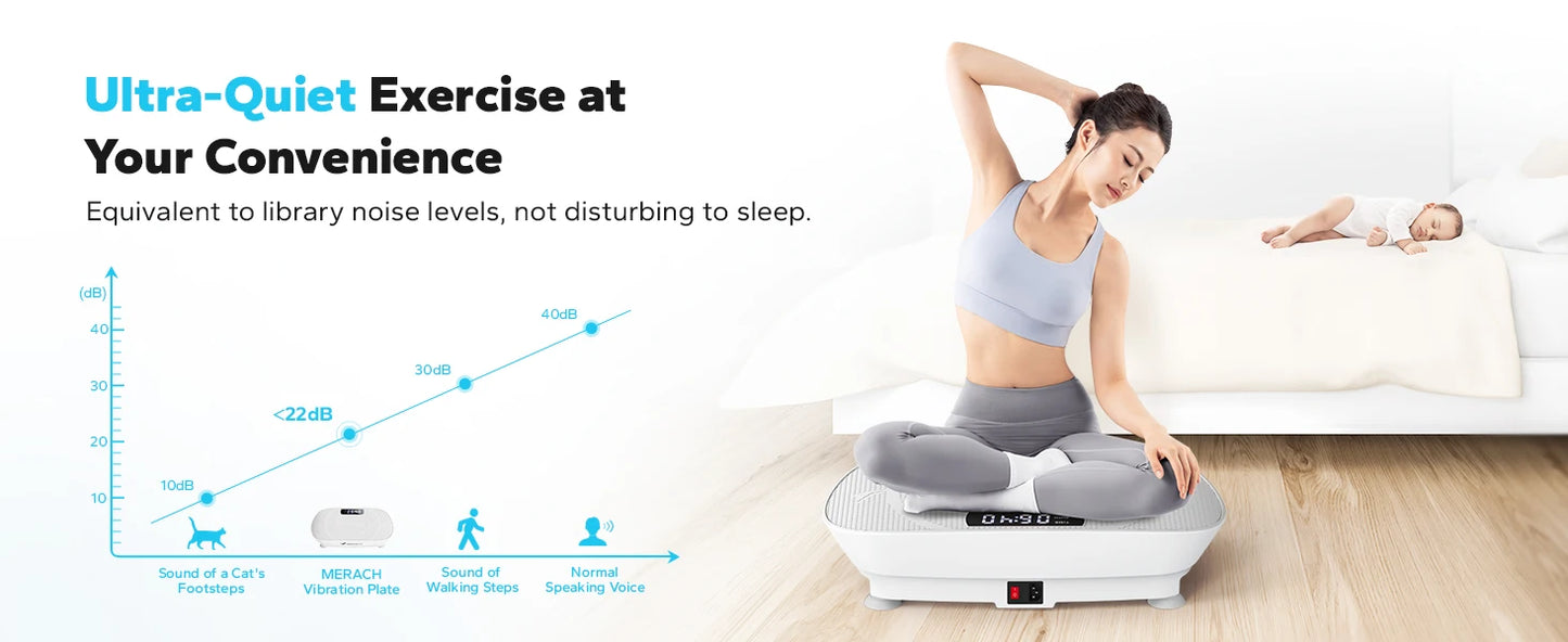 Lordson Vibration Plate Exercise for Whole Body Workout Vibrate Fitness weight loss-shaping