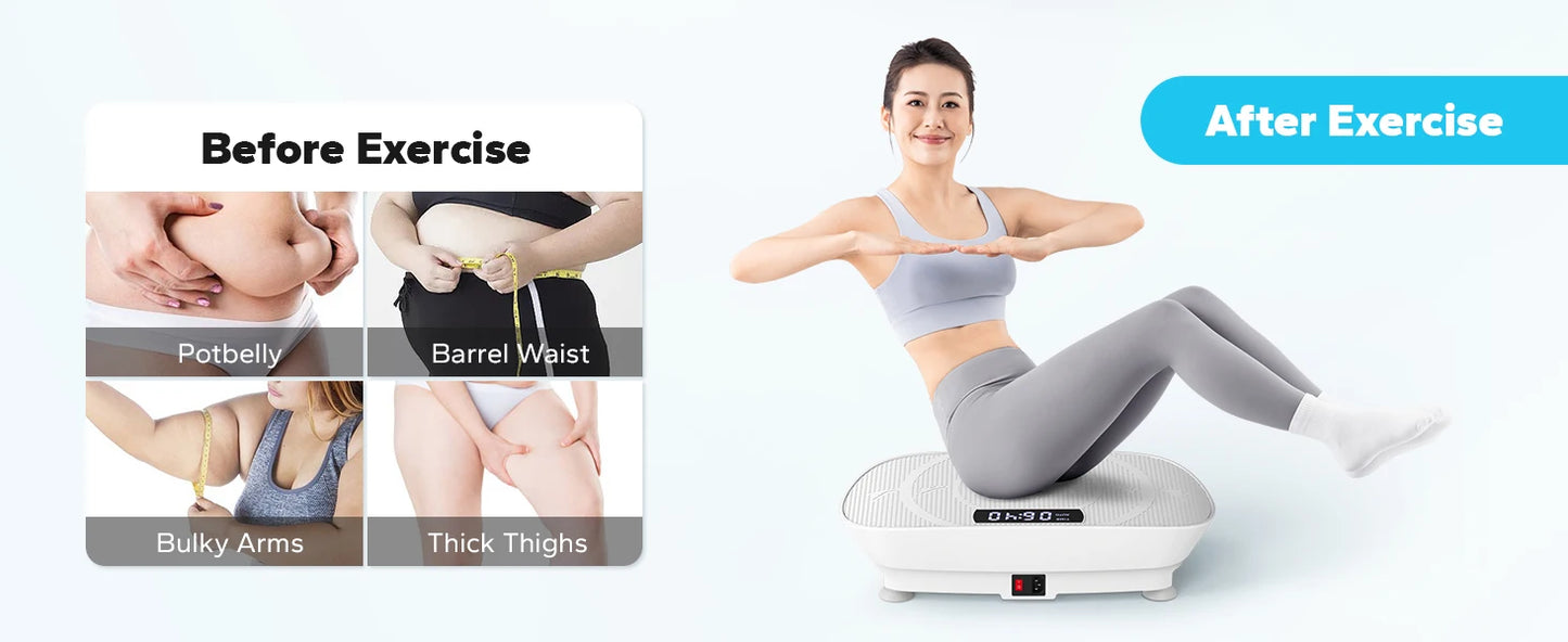 Lordson Vibration Plate Exercise for Whole Body Workout Vibrate Fitness weight loss-shaping