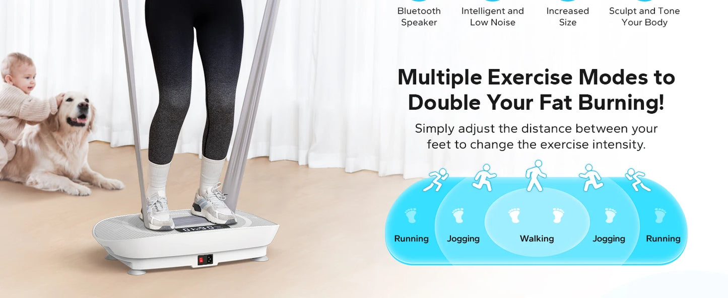 Lordson Vibration Plate Exercise for Whole Body Workout Vibrate Fitness weight loss-shaping