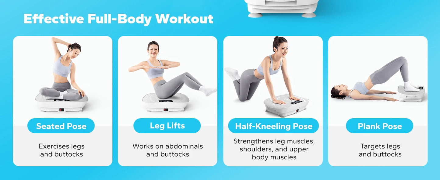 Lordson Vibration Plate Exercise for Whole Body Workout Vibrate Fitness weight loss-shaping