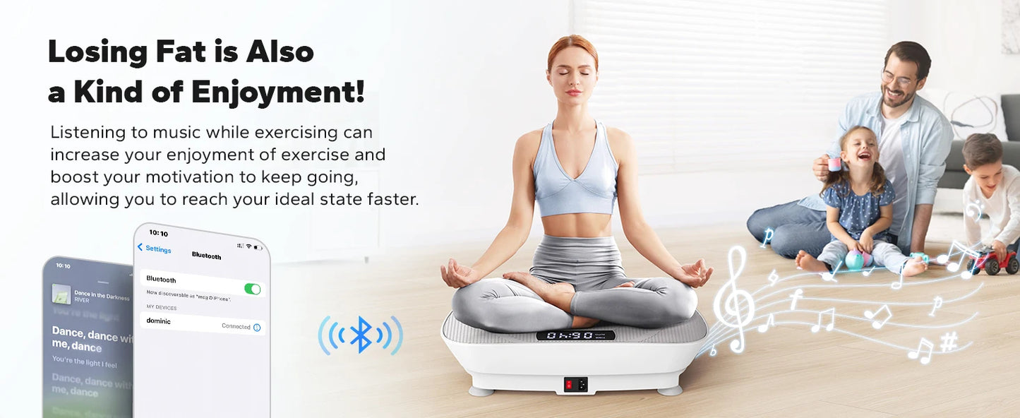 Lordson Vibration Plate Exercise for Whole Body Workout Vibrate Fitness weight loss-shaping