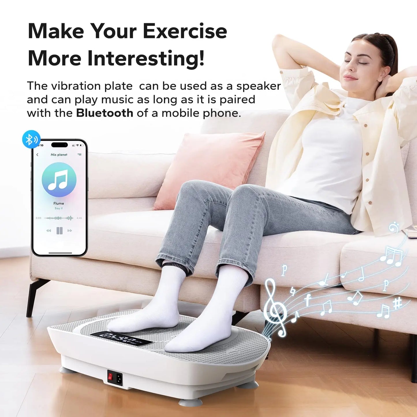 Lordson Vibration Plate Exercise for Whole Body Workout Vibrate Fitness weight loss-shaping