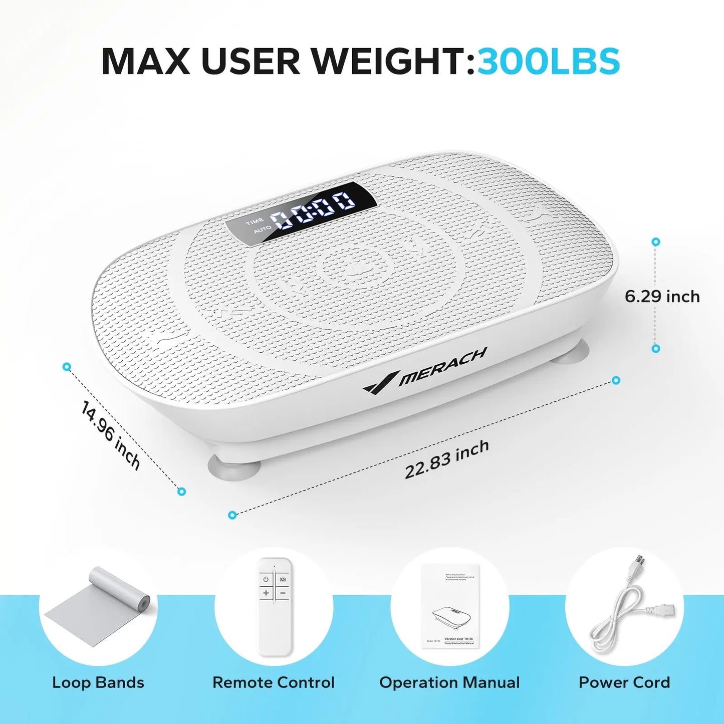 Lordson Vibration Plate Exercise for Whole Body Workout Vibrate Fitness weight loss-shaping