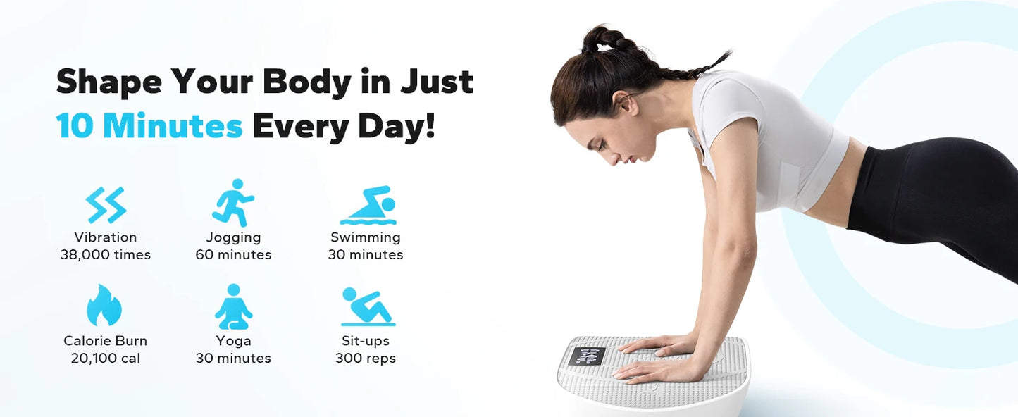 Lordson Vibration Plate Exercise for Whole Body Workout Vibrate Fitness weight loss-shaping