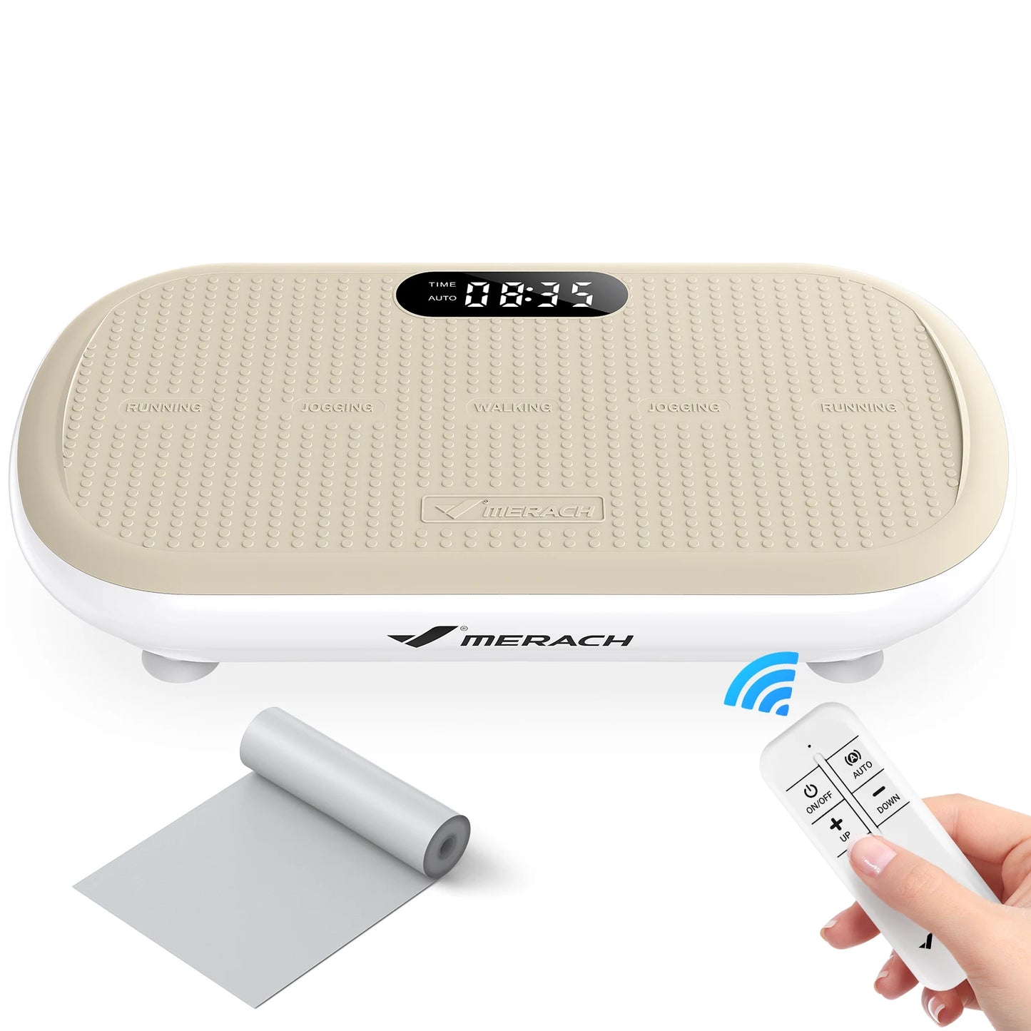 MERACH Vibration Plate Exercise Machine Bluetooth for Weight Loss
