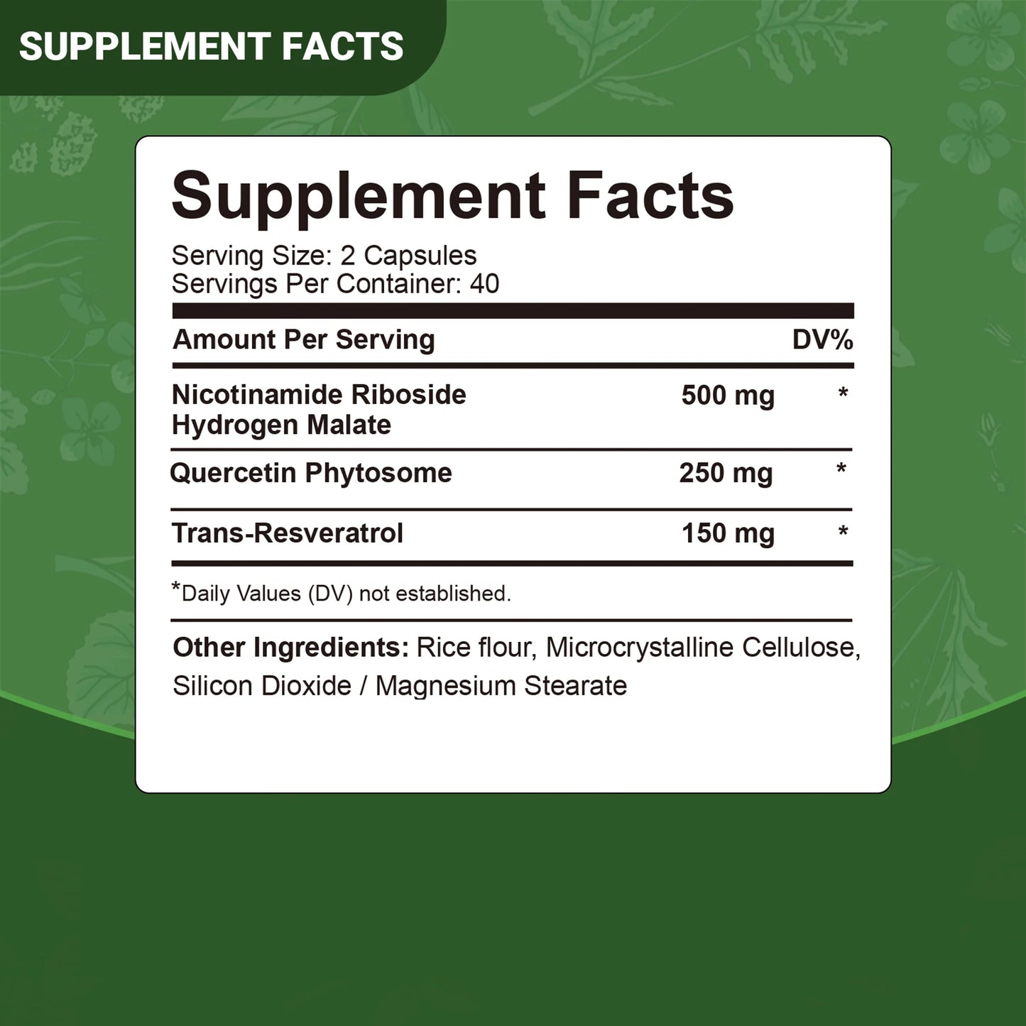 NAD+ Supplement - Liposomal Nicotinamide - Anti-aging, Skin Health,