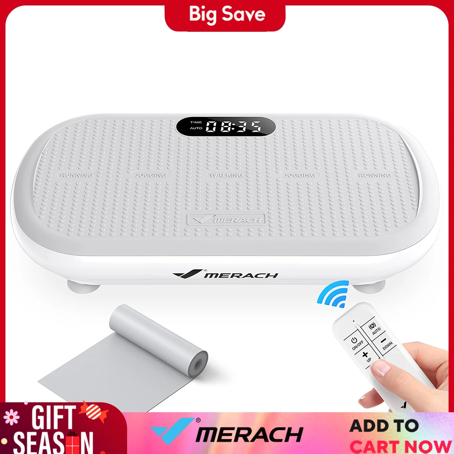 MERACH Vibration Plate Exercise Machine Bluetooth for Weight Loss