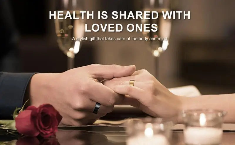 Smart Ring Waterproof Tracking Fitness Ring with Sleep Heart Rate and Blood Pressure Monitoring Stylish Wearable for Men and Women