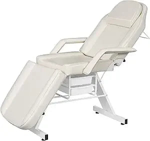 Massage Salon Tattoo Bed with Beauty Basket Professional 3 Fold Height Adjustable Massage Bed for Spa Salon Facial Lash Tattoo