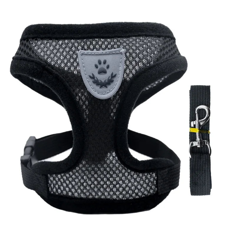 Harness Vest Walking Lead Leash For Small Medium Pets