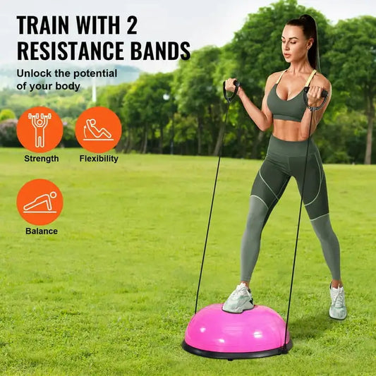 Inch Ball Trainer Half Fitness Yoga Balance Stability Ball