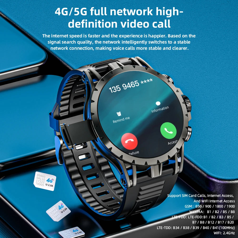 LOKMAT APPLLP 4 Android Smart Watch Phone 4G Fitness Tracker