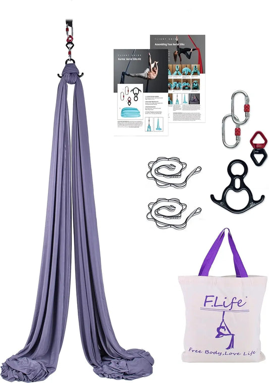 Yoga Hammock Hardware Kit Durable 10 Yards for Aerial Yoga