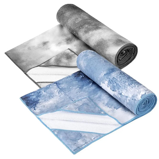 2 Pcs Yoga Towel Non Slip Hot Yoga Mat 73 X 25 Soft Blanket