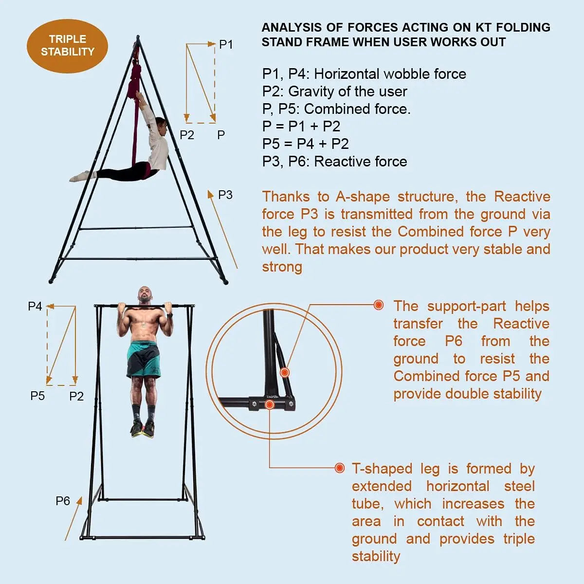 Aerial Yoga And Therapy Sensory Hammock Model KT1.1520YG Foldable Portable Height Adjustable