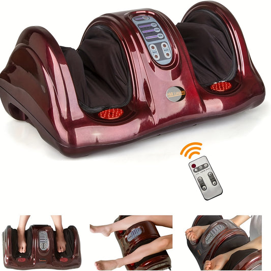 Shiatsu Foot Massager Machine With Remote Controller, Kneading And Rolling Home Massagers For Feet, Ankle, Calf, Legs