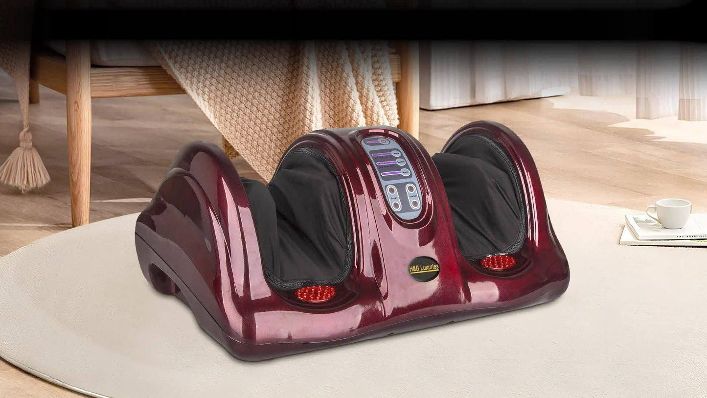 Shiatsu Foot Massager Machine With Remote Controller, Kneading And Rolling Home Massagers For Feet, Ankle, Calf, Legs